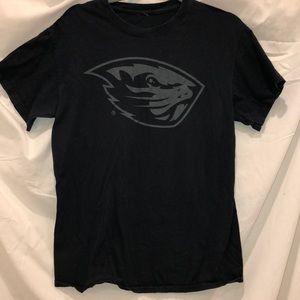 Oregon beavers black t-shirt merch